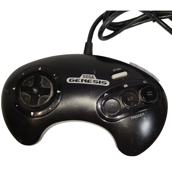 Vintage OEM Sega Genesis 1650 Control Pad 3-Button Black Controller. Untested - Picture 2 of 6